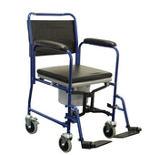Alerta Mobile Commode - Transfer Chair With Braked Castors
